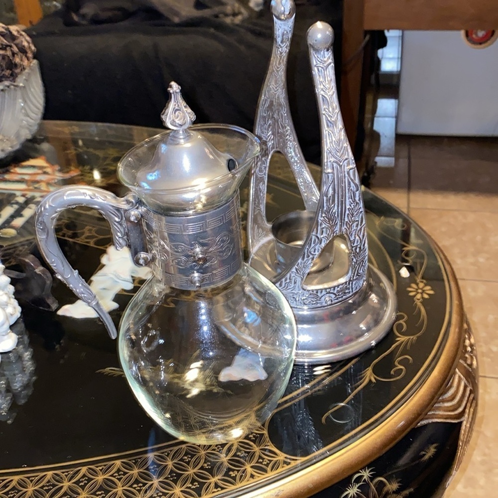 Vintage Newport Silverplate CoffeePitcher/Carafe on Tilt- Rare Mid-Century - Picture 6 of 6